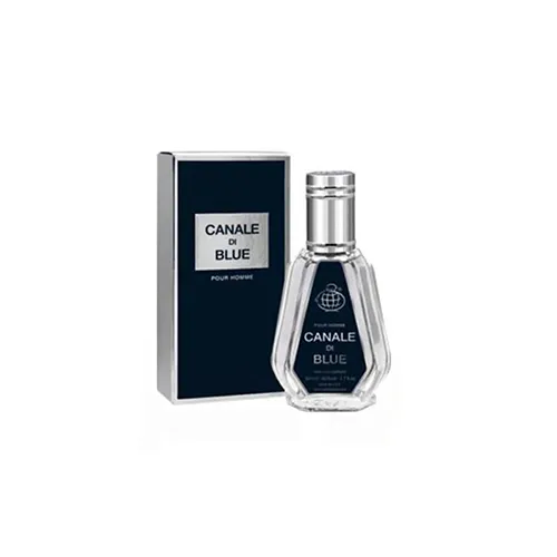 Eau de Parfum Fragrance world Chanal Di Blue for men 50ml فراگرنس ورد ادوپرفیوم کانال دی بلو Chanal Di Blue