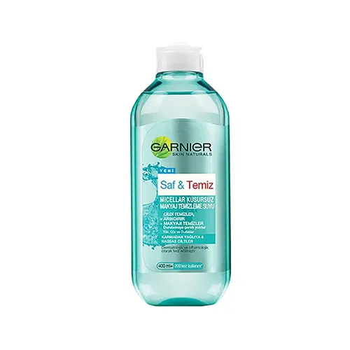garnier saf temiz micellar water for oily skin میسلار واتر گارنیر آرایش پاک کن پوست چرب saf & temiz