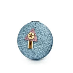 آینه آرایشی جیبی کنفی آبی