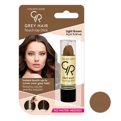 استیک پوشاننده موهای سفید گلدن رز شماره 06 رنگ قهوه ای روشن