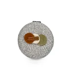 آینه آرایشی جیبی کنفی طوسی