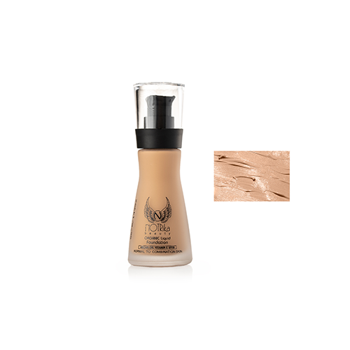 Notrica Organic Liquid Foundation F09 کرم پودر نوتریکا شیشه ای آرگان کد F09