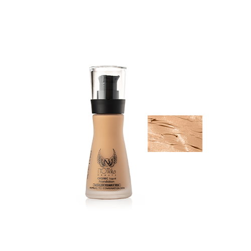 Notrica Organic Liquid Foundation F10 کرم پودر نوتریکا شیشه ای آرگان کد F10
