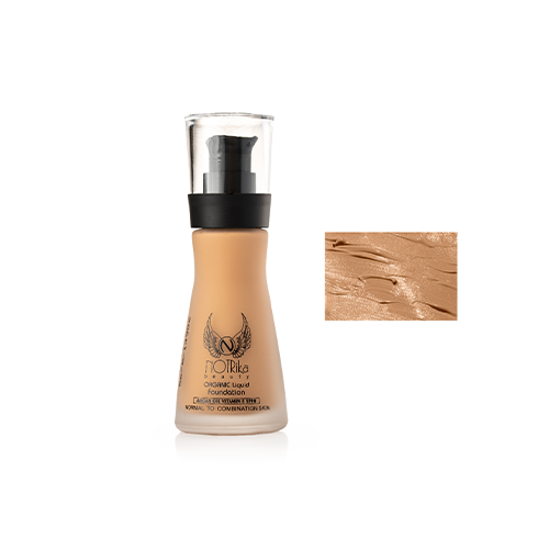 Notrica Organic Liquid Foundation F14 کرم پودر نوتریکا شیشه ای آرگان کد F14