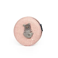 آینه آرایشی جیبی کنفی صورتی