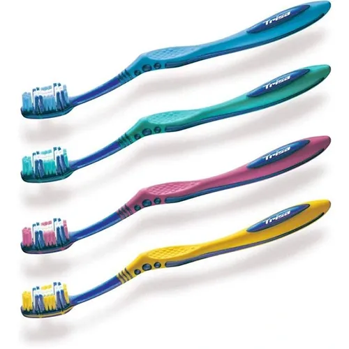 Trisa Flexible Head Medium Toothbrush 4pcs پک مسواک تریزا فلکسیبل هد متوسط چهار عددی