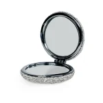 خرید آینه آرایشی جیبی کنفی طوسی