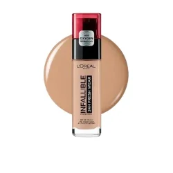 کرم پودر لورال شیشه ای شماره 220 مدل اینفالیبل SPF25