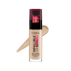 کرم پودر لورال شیشه ای شماره 130 مدل اینفالیبل SPF25