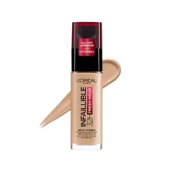 کرم پودر لورال شیشه ای شماره 145 مدل اینفالیبل SPF25