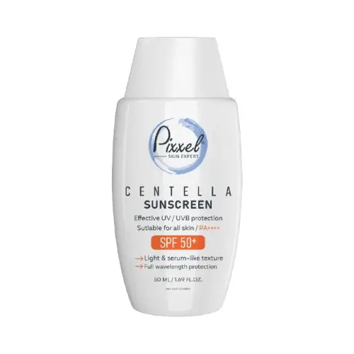 001029417z کرم ضد آفتاب پیکسل بی رنگ مدل سنتلا SPF 50