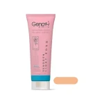 نمایش رنگ کرم ضد آفتاب ژنوبایوتیک رنگ رز روشن مدل سانو ژن SPF 50 پوست خشک