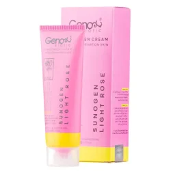 کرم ضد آفتاب ژنوبایوتیک رز روشن مدل سانو ژن پوست چرب SPF 50