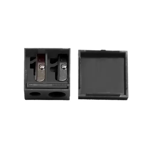 0010338j9b مداد تراش درب دار آرایشی رنگ مشکی