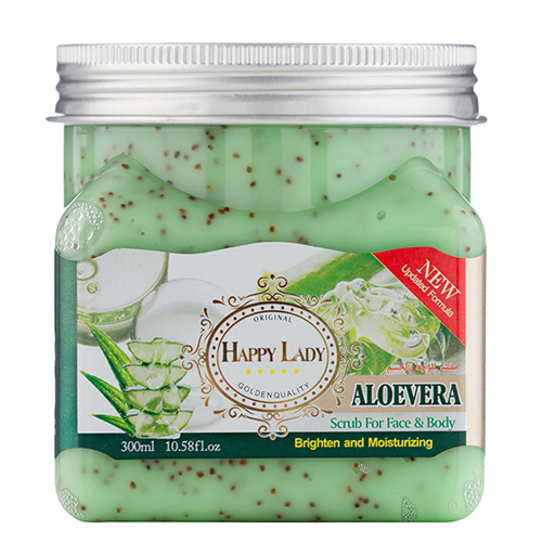 00103832g5 اسکراب شنی صورت و بدن هپی لیدی حاوی آلوئه ورا