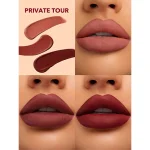پک رژ لب مایع شیگلم مات الور مینی رنگ Private Tour تست روی لب