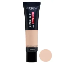 کرم پودر مات لورال اینفالیبل 24 ساعته رنگ رز وانیلا شماره 110