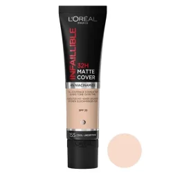 کرم پودر مات لورال اینفالیبل 32 ساعته شماره 155