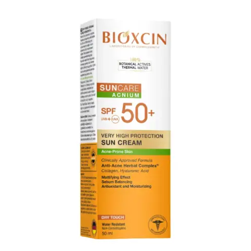 00102949it کرم ضد آفتاب بیوکسین بی رنگ پوست چرب SPF 50