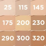 انواع رنگ کرم پودر مات لورال اینفالیبل 24 ساعته