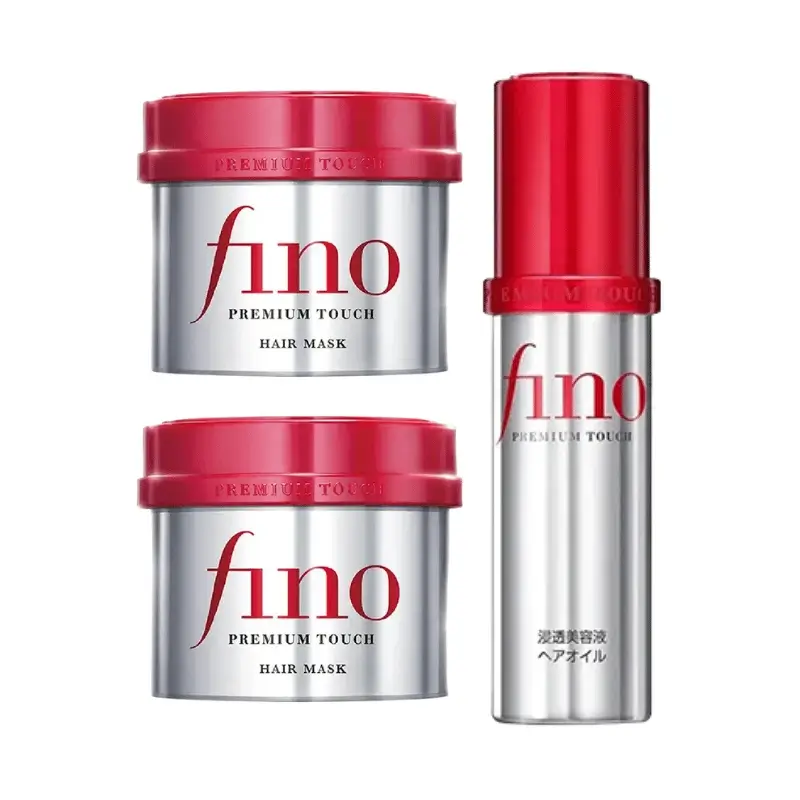 fino-oil-and-mask-pack-orginal پک فینو حاوی یک روغن مو و دو ماسک مو اصل