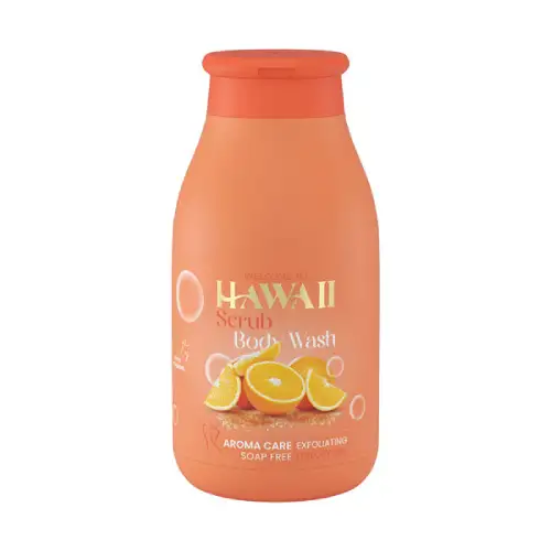 0010430ngq شامپو بدن هاوایی اسکراب رایحه پرتقال پوست چرب