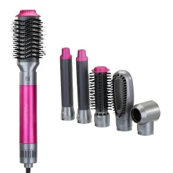 سشوار 6 کاره انزو طرح دایسون 4136 صورتی