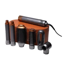 سشوار 6 کاره انزو طرح دایسون 4136 نارنجی وزن 1 کیلوگرم