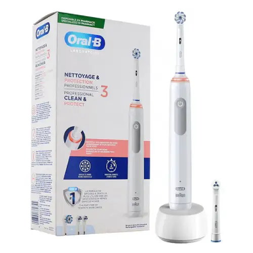 0014020nh3 مسواک برقی اورال بی مدل Laboratoire 3 با 2 سری یدک