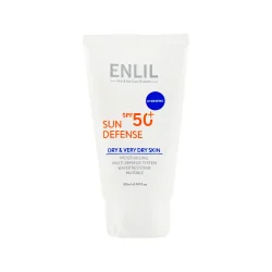 کرم ضد آفتاب بی رنگ انلیل پوست خشک سان دیفنس SPF 50