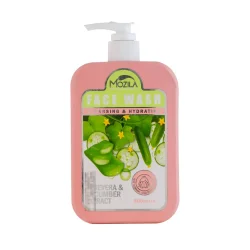 ژل شستشوی صورت موزیلا عصاره آلوئه ورا و خیار پوست حساس و معمولی