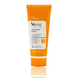 ضد آفتاب رنگی وچه شماره 02 بژ طبیعی پوست چرب و جوشدار SPF50