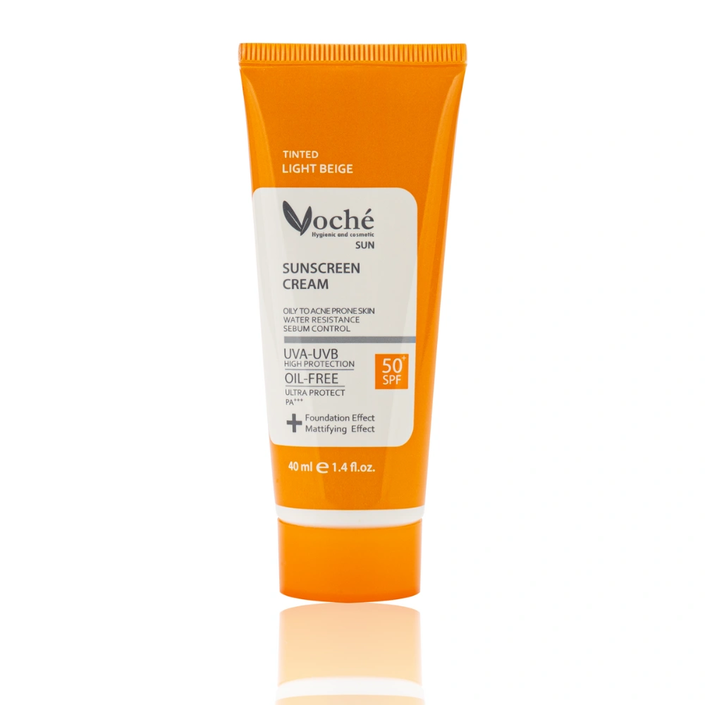 0010294ckq ضد آفتاب رنگی وچه شماره 01 بژ روشن پوست چرب و جوشدار SPF50