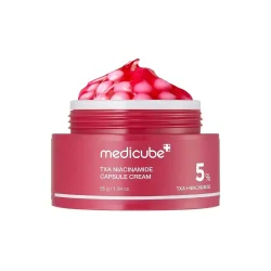 کرم کپسولی ضد لک و روشن کننده صورت مدی کیوب نیاسینامید