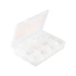 خرید قالب کاشت ژل ناخن تیتانیوم مدل ترکیبی قالب سیلیکونی فرنچ بسته 288 عددی