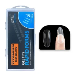 تیپ کاشت ناخن تیتانیوم مدل سر گرد بسته 240 عددی