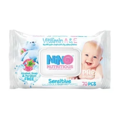 دستمال مرطوب کودک نینو مدل کالاندولا میوه ای 70 برگ