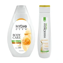 پک شامپو بدن و مو هیدرودرم شیر و عسل