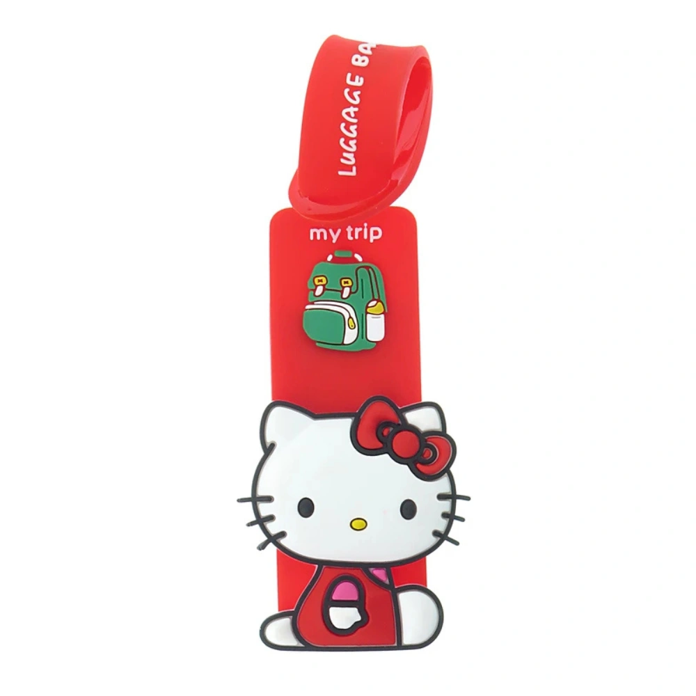 00199573cm تگ چمدان طرح کیتی رنگ قرمز