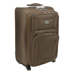 چمدان MJ سایز کوچک ارتفاع 50 سانتی متری رنگ قهوه ای