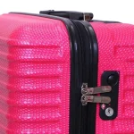 زیپ چمدان خلبانی سرخابی هما Hard Case ارتفاع 41 سانتی متر