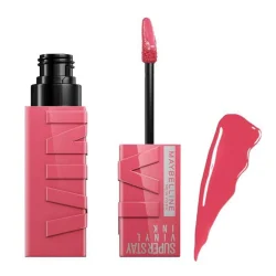 رژ لب مایع میبلین مدل Super Stay رنگ Pogue شماره 145