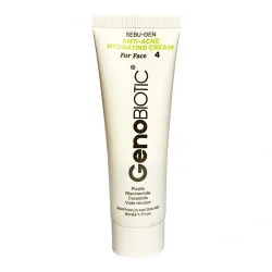 عکس مربوط به تشخیص آبرسان اصل از تقلبی با کیفیت بدون بکگراند کرم آبرسان ضد آکنه ژنوبایوتیک نیاسینامید و سرامید 50 میل