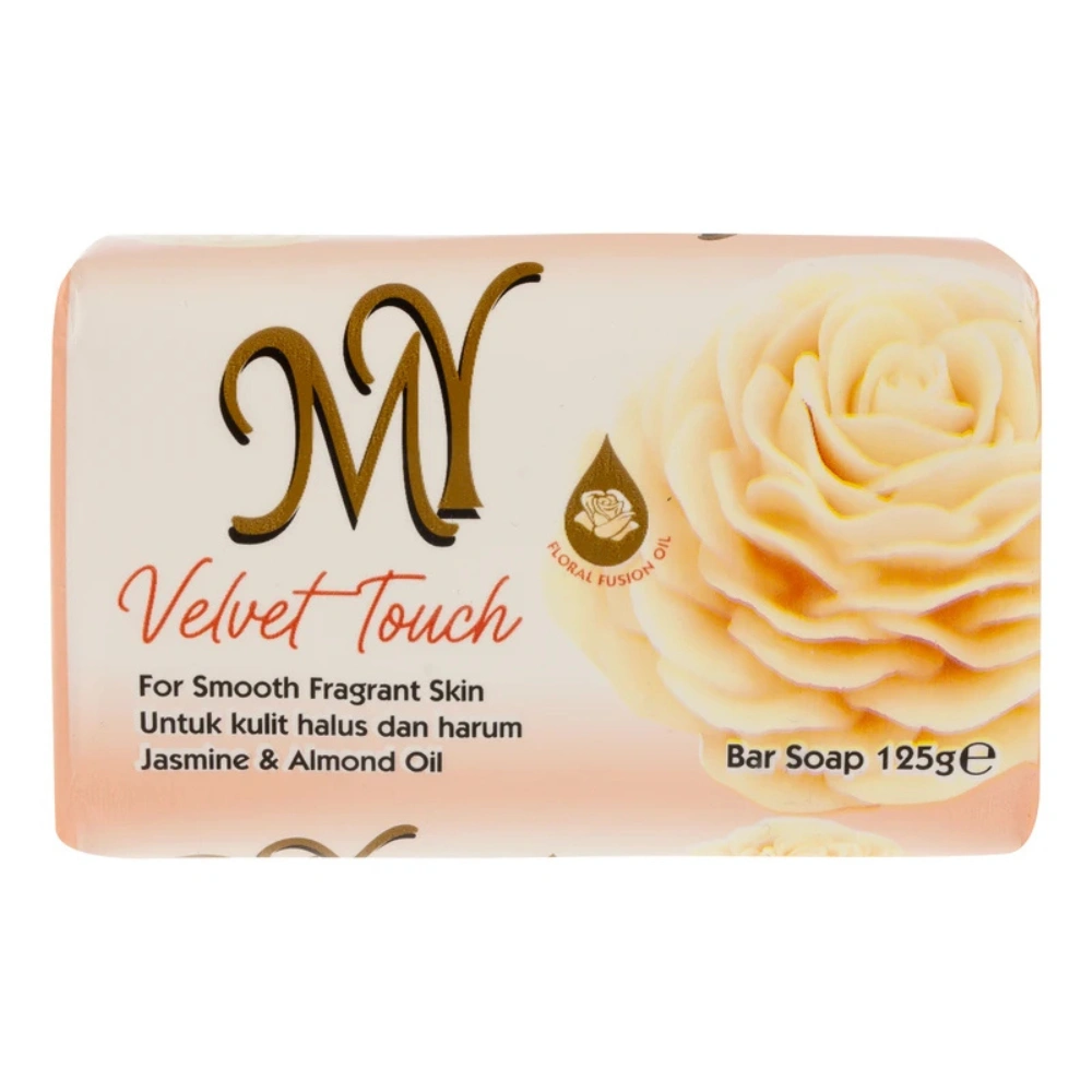 0010383iw5 صابون شستشو صورت و بدن مای مدل Velvet Touch گل یاس و بادام