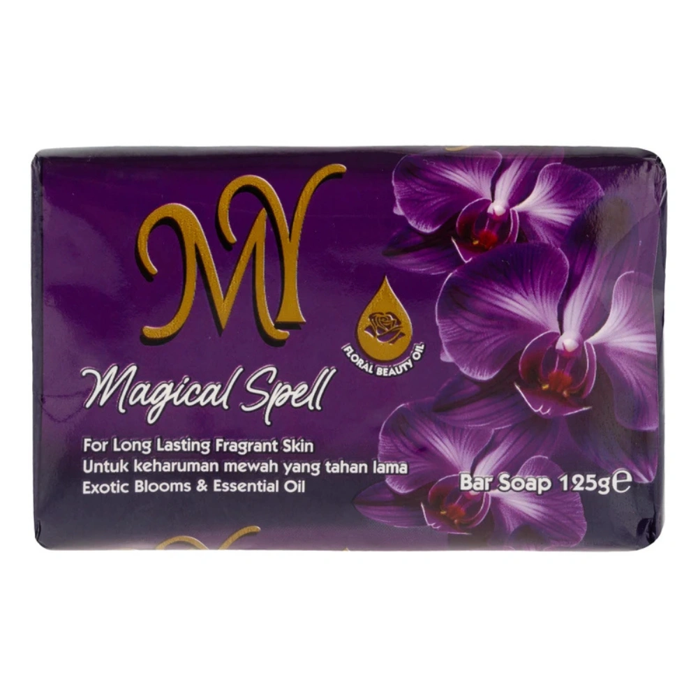 0010383z5n صابون شستشو صورت و بدن مای مدل Magical Spell گل یاس زنبق