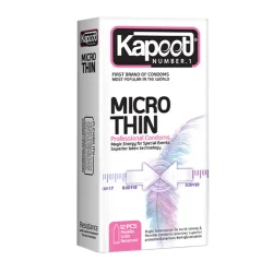 کاندوم تأخیری 12 عددی کاپوت مدل Micro Thin