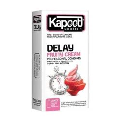 کاندوم تأخیری 12 عددی کاپوت مدل Delay Fruity Cream
