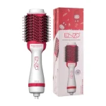 سشوار برس‌ دار حالت‌ دهنده انزو پروفشنال مدل 4118L رنگ سفید قرمز طرح لبوبو